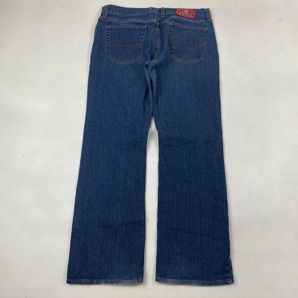 Lucky Brand Dungarees Boot Cut Mid Rise Regular Length Denim Jeans 32 (34x31) - Picture 5 of 5